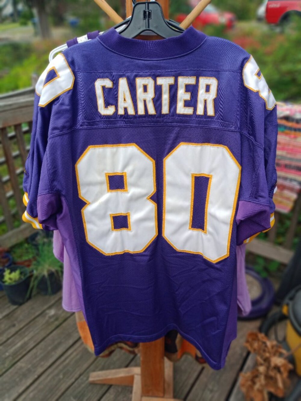 NFL Pro Line Starter Minnesota Vikings HOF'er Cris Carter football jersey